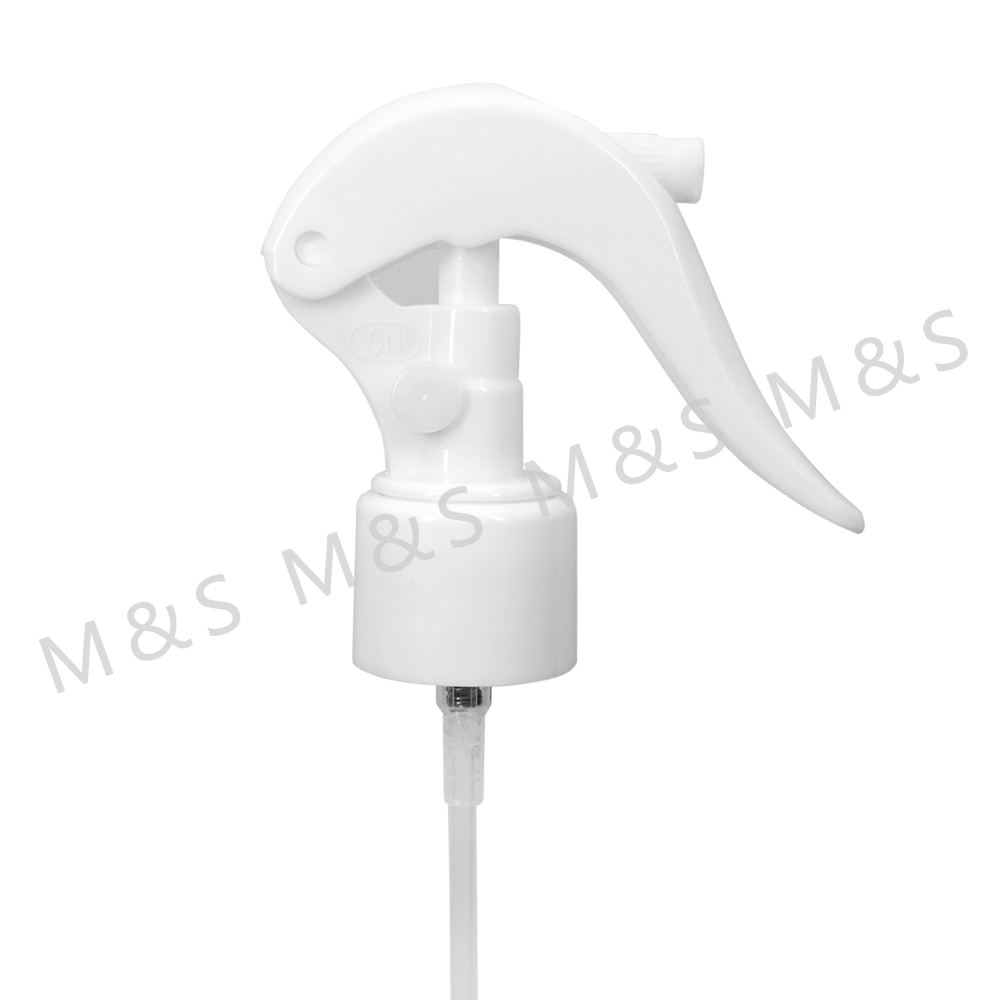 24 410 بخاخة صغيرة من البلاستيك الأبيض مع تصميم زر القفل