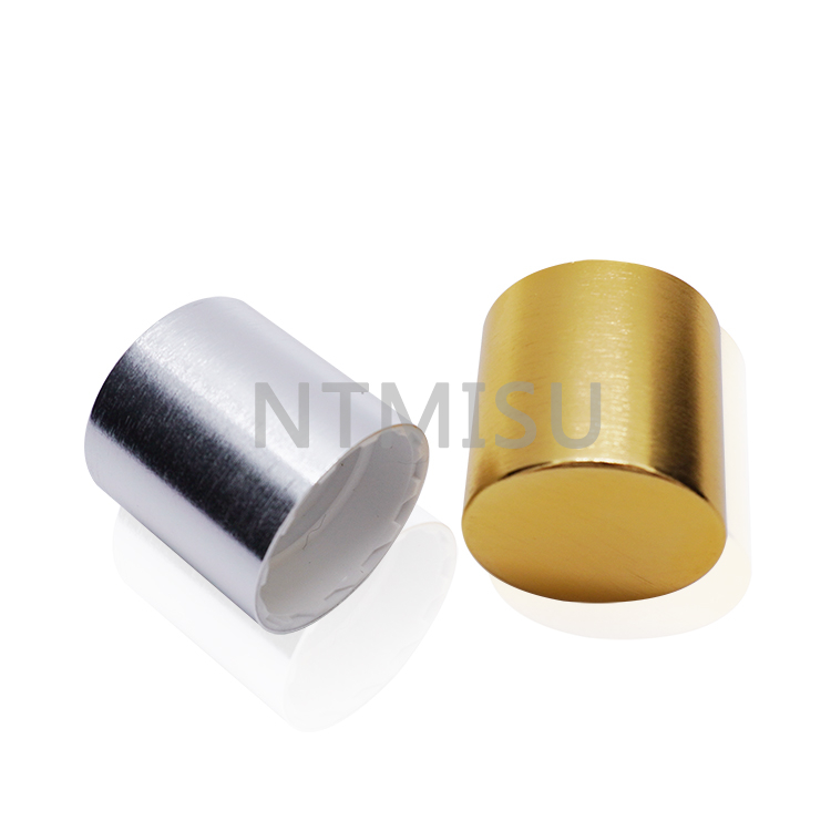 عملية سحب المعادن 20410 غطاء لولبي من الألومنيوم لزجاجات تغليف مستحضرات التجميل