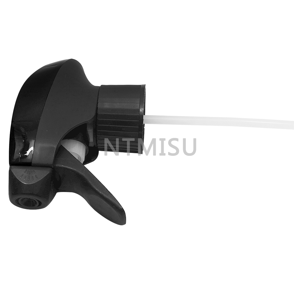 زجاجة بلاستيكية سوداء سعة 500 مل مع بخاخة الزناد