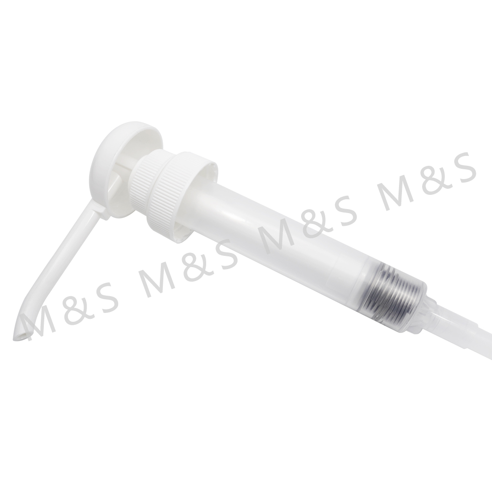 مضخة توزيع سائل من البلاستيك الأبيض بدرجة الطعام 30 سم مكعب