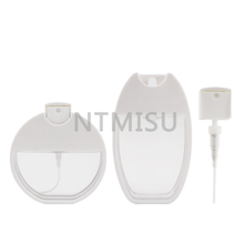 30 مل 40 مل بطاقة رذاذ زجاجة مستديرة البيضاوي ضباب رذاذ شفاف محمول تعبئة منفصلة