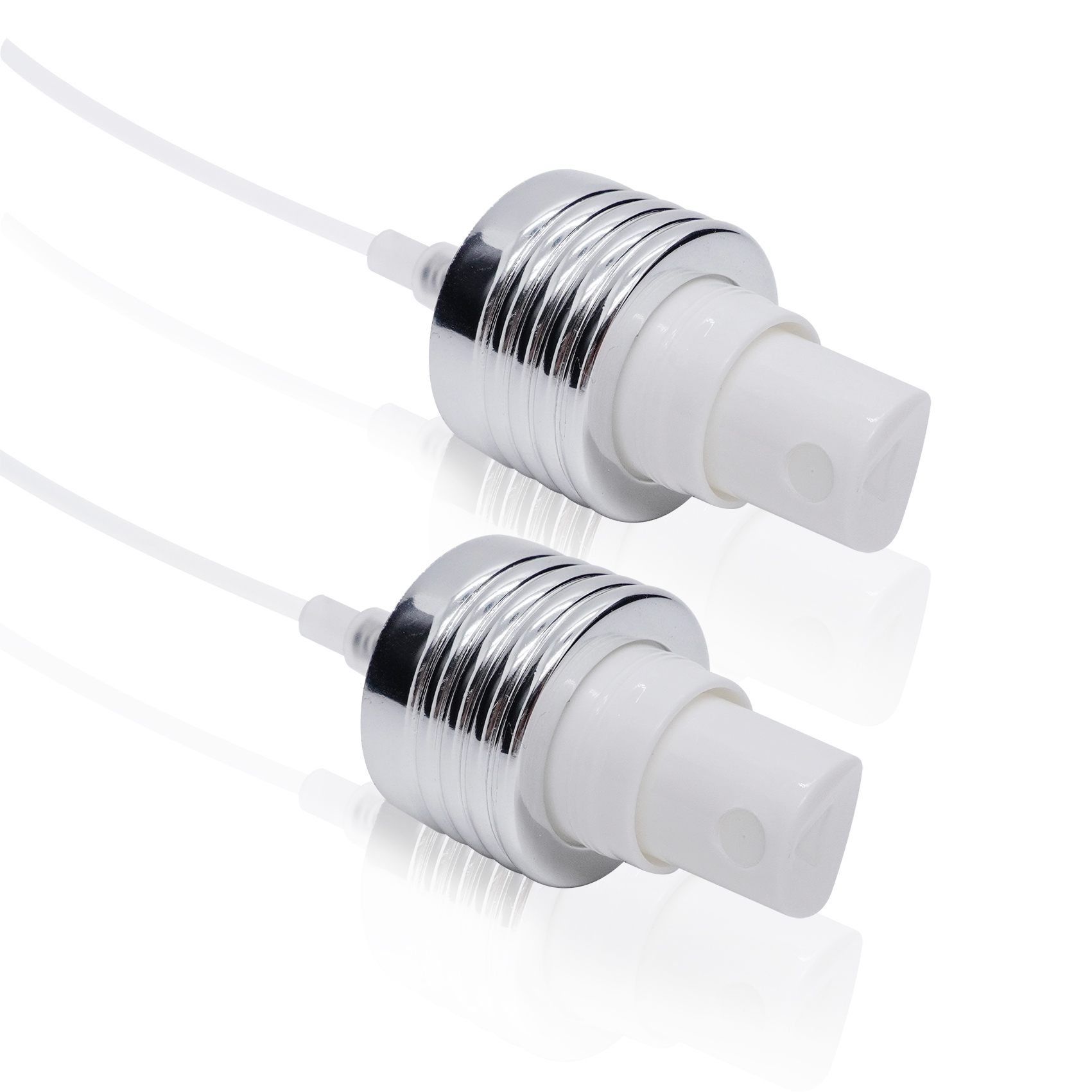 24 410 بخاخة بلاستيكية ذات طوق ألومنيوم للإغلاق