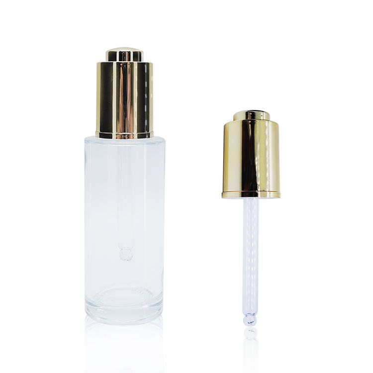 قطارة بزر ضغط ذهبي من الألومنيوم