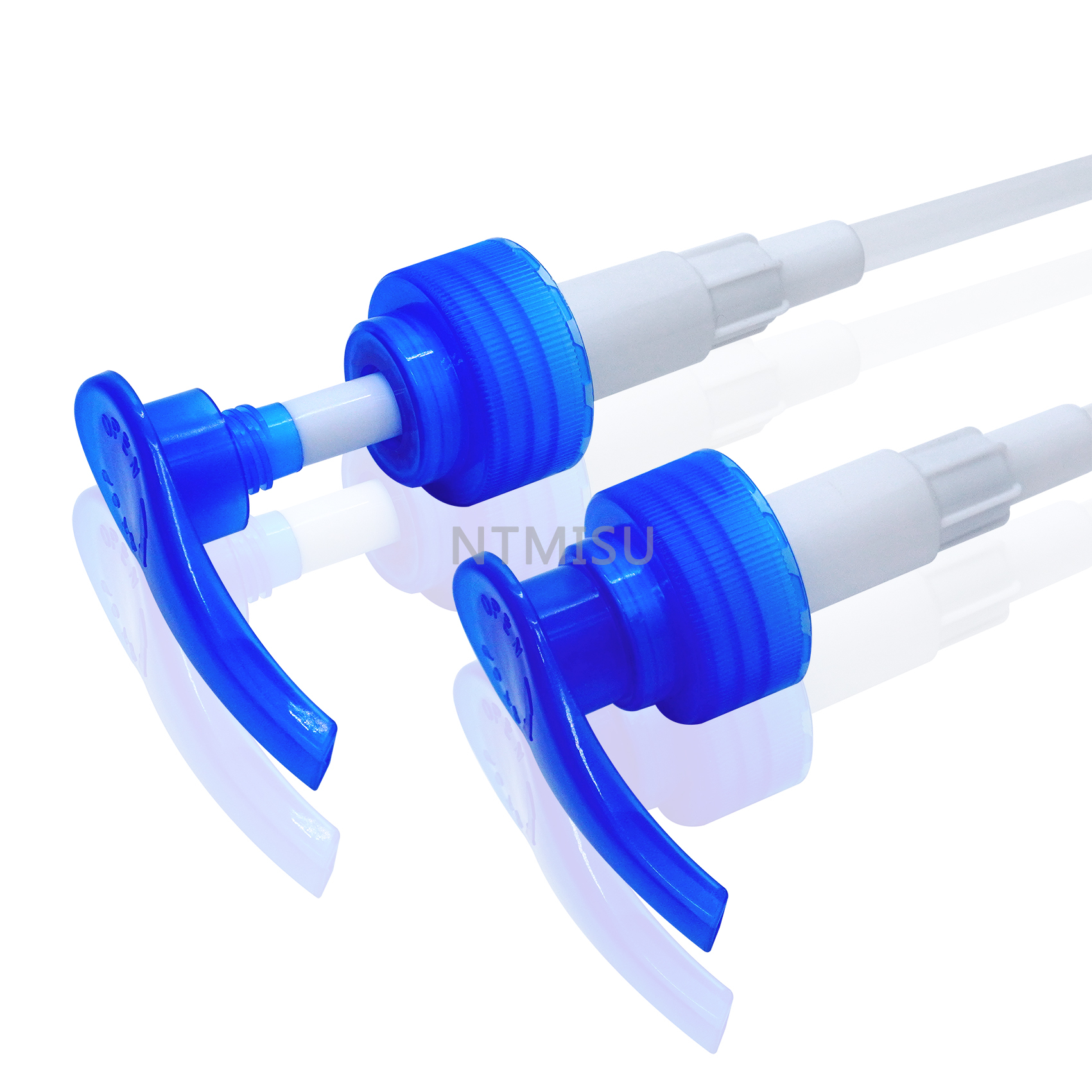 موزع مضخة الغسول الأزرق