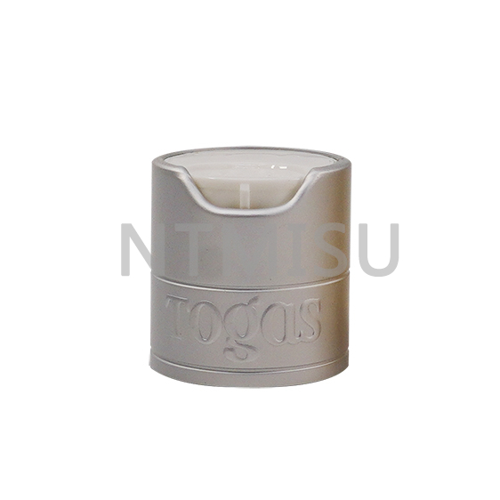 أحدث مصنع فاخر 19 400 غطاء برغي ألومنيوم ذهبي فضي لامع للزجاجات