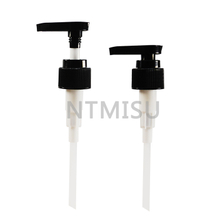 24 410 مضخة لوشن موزع شامبو أسود بفوهة مستقيمة