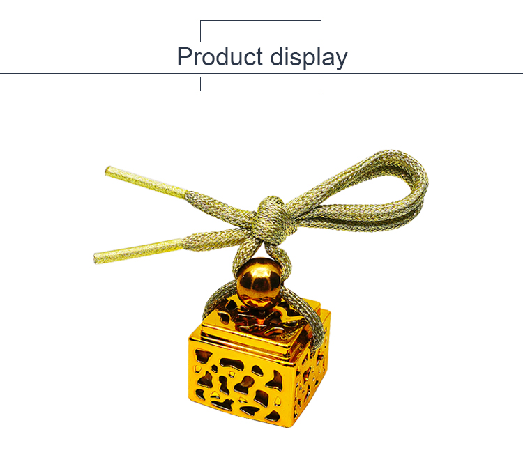 8 مل زجاج سيارة عطر قلادة صغيرة زجاجة فارغة الروائح سيارة معلقة زجاجة عطر لوازم السيارات