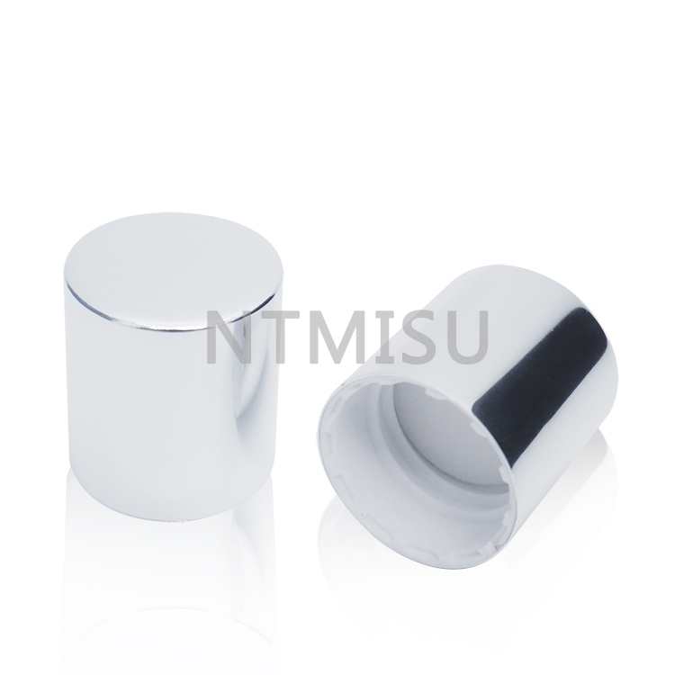 22 410 أغطية لولبية من البلاستيك والألمنيوم باللون الفضي غير اللامع للزجاجات