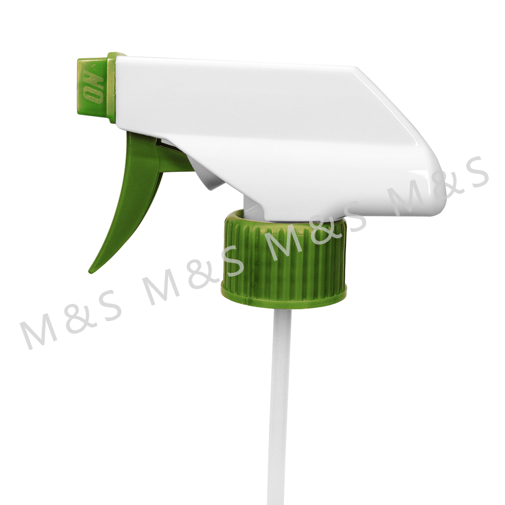 28 410 مضخة رش بلاستيكية مضلعة باللون الأخضر للاستخدام المنزلي