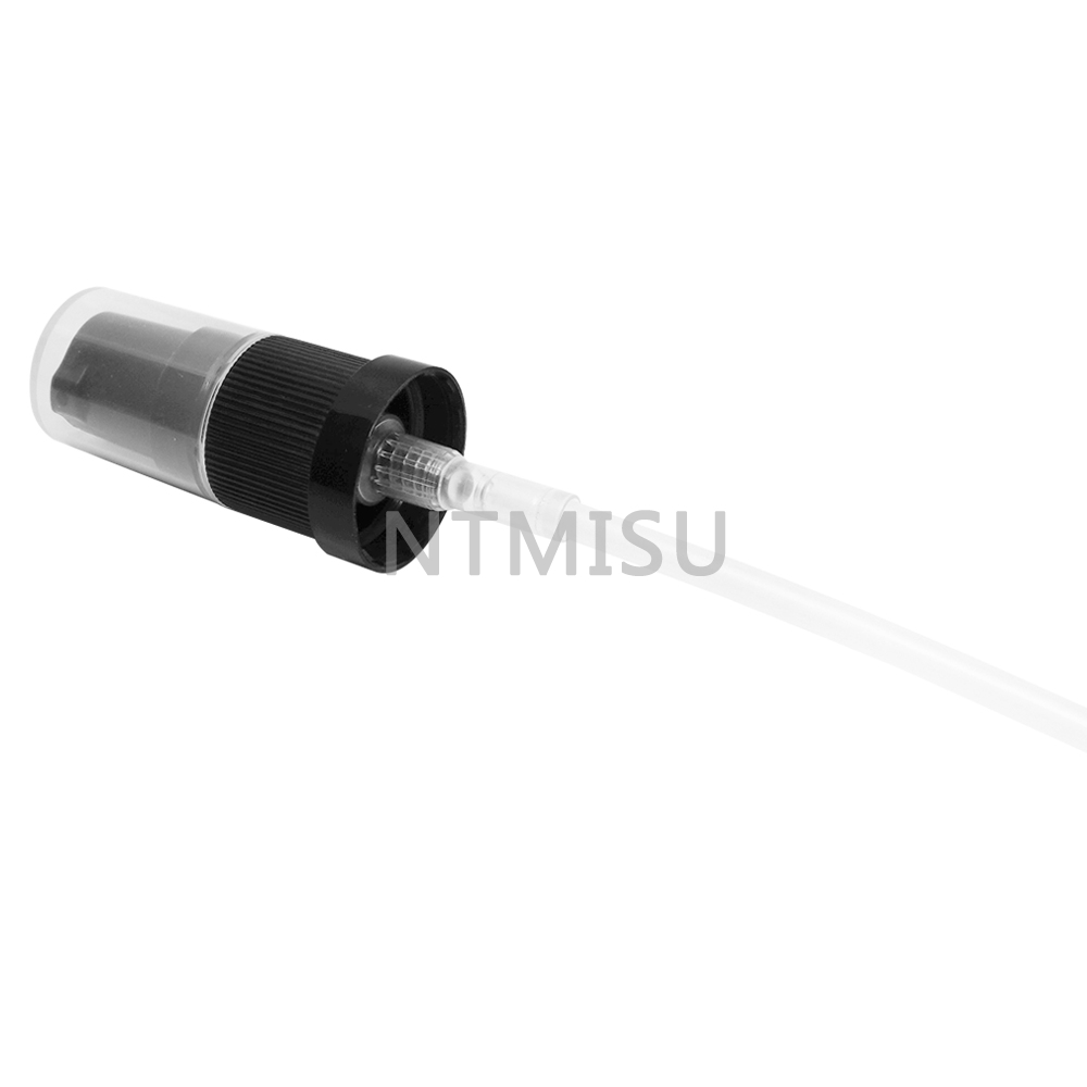 18 415 مضخة مصل سوداء مع سطح مضلع للزجاجة