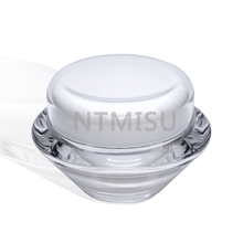 جرة كريم أكريليك 0.5 أونصة 1 أونصة ذات شكل زاوي