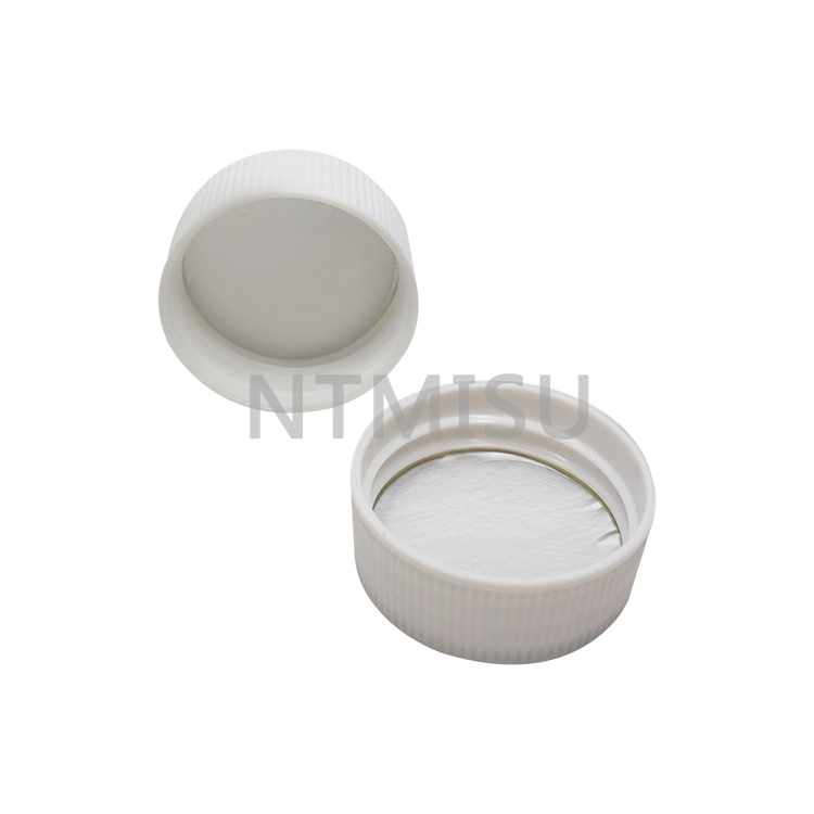 33 410 غطاء لولبي مضلع من البلاستيك الأبيض 