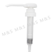 مضخة توزيع سائل من البلاستيك الأبيض بدرجة الطعام 30 سم مكعب