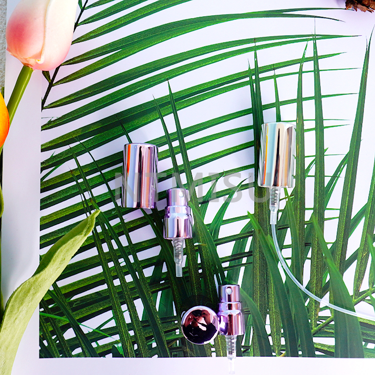 مضخة توزيع بخاخ عطر كولونيا من الألومنيوم الذهبي الوردي اللامع 12400 من المصنع مباشرة