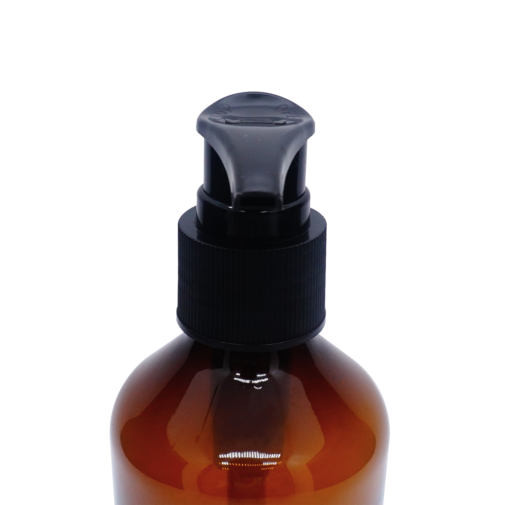 زجاجة مضخة محلول العنبر البلاستيكية PET سعة 200 مل