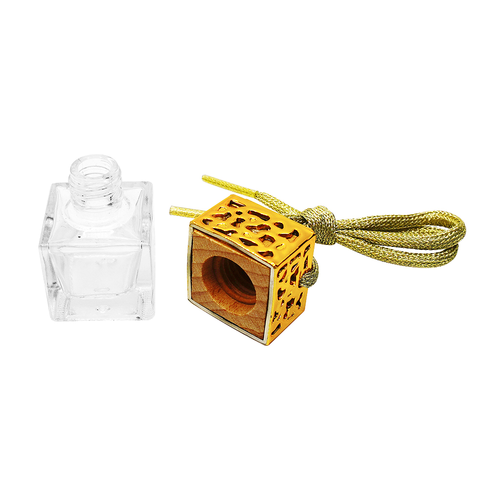 8 مل زجاج سيارة عطر قلادة صغيرة زجاجة فارغة الروائح سيارة معلقة زجاجة عطر لوازم السيارات