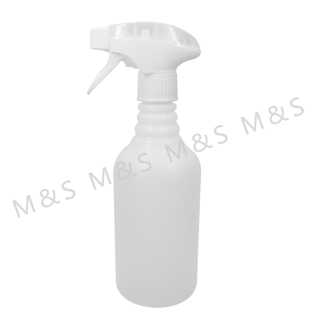 28 410 بخاخة يدوية من البلاستيك المضلع الشفاف باللون الأبيض