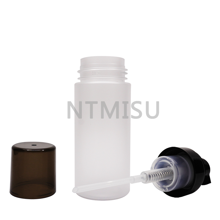 زجاجة بلاستيكية شفافة سعة 150 مل مع مضخة رغوية لزجاجة بلاستيكية للحيوانات الأليفة