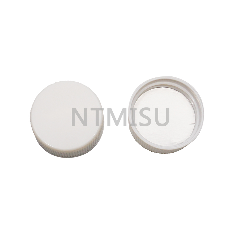 33 410 غطاء لولبي مضلع من البلاستيك الأبيض 