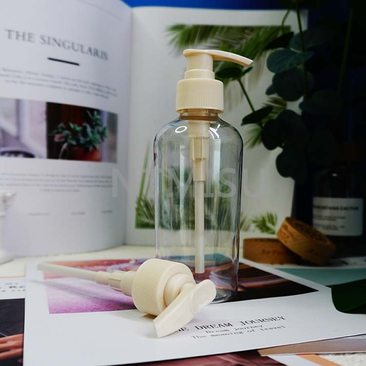 مضخة غسول بلاستيكية بيضاء مقاس 24 مم، مضخة مستحلب ذات مفتاح دوار، مضخة منقار البط