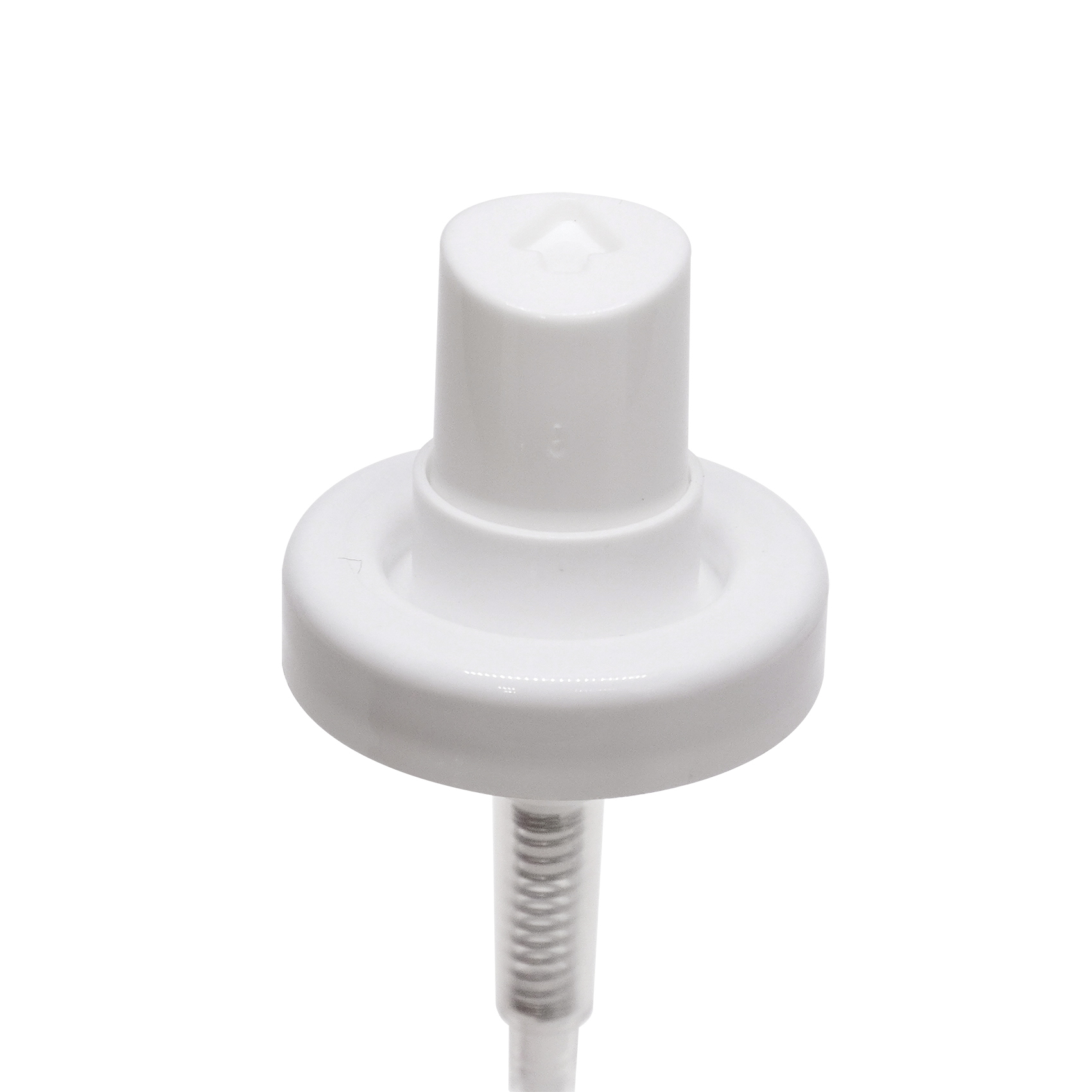بخاخ فم دوار شفاف 30 مم، غطاء كامل، بخاخ بلاستيكي أبيض