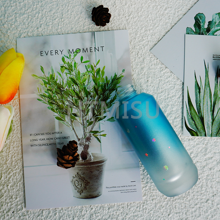 مجموعات زجاجات رذاذ رذاذ ناعم متدرج بلون أزرق بحري 30 مل للمنتجع الساحلي