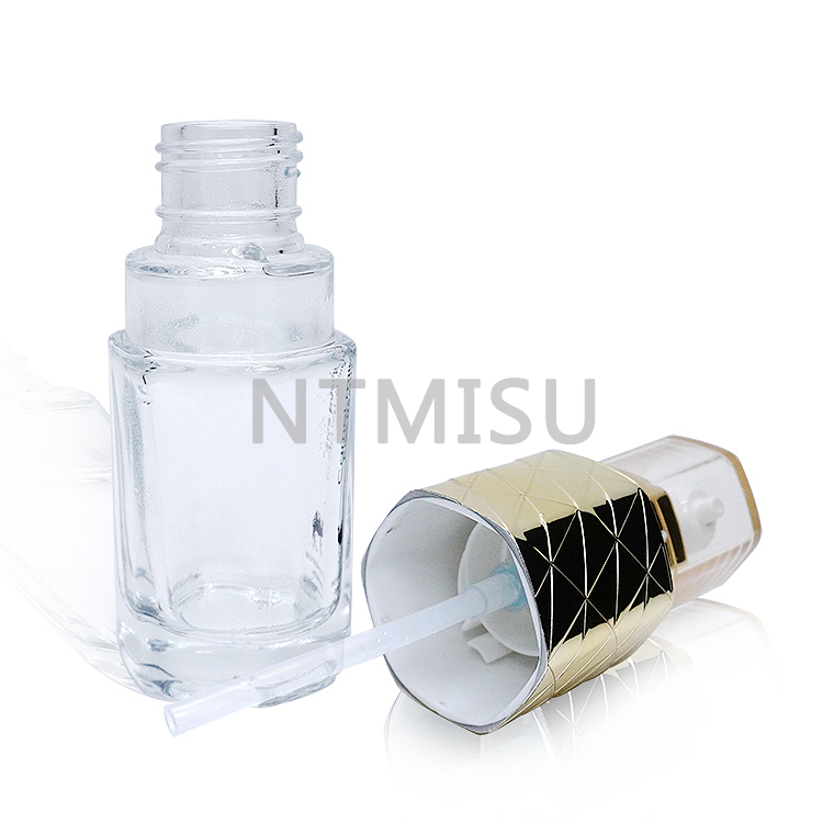 تغليف مستحضرات التجميل زجاجة كريم أساس لوشن ذهبي لامع سعة 40 مل مع مضخة كريم