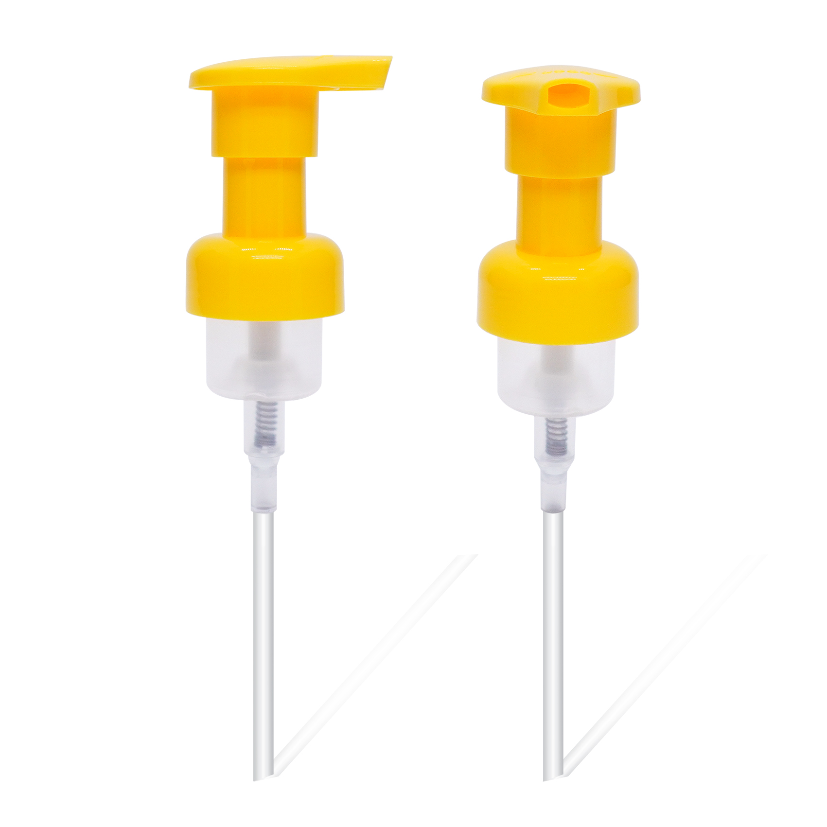 مضخة رغوة بلاستيكية صفراء 30 مللي متر مضخة ضغط مضخة التبديل اليسرى واليمنى