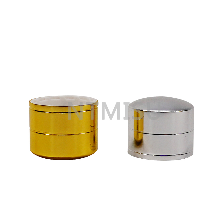  19 400 غطاء غطاء لولبي من الألومنيوم الفضي لتغليف مستحضرات التجميل