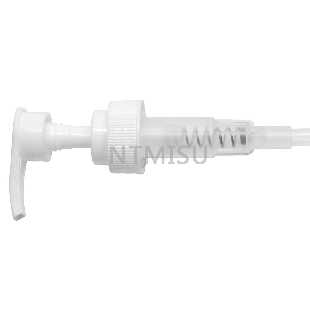 مضخة غسول الصابون السائل البلاستيكية البيضاء مقاس 24 مم