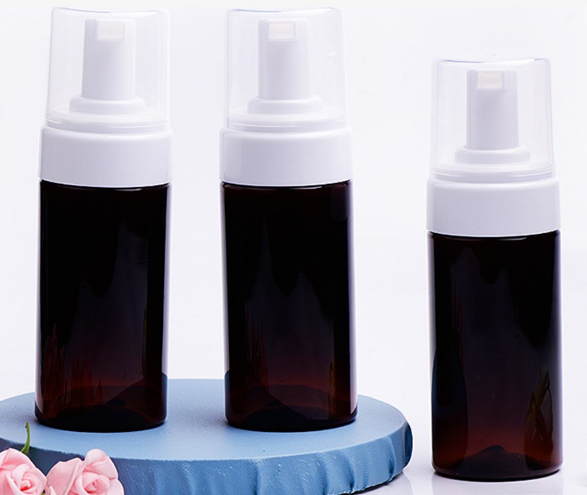 عينة مجانية 100 مل زجاجة مضخة رغوة بلاستيكية العنبر أسعار الجملة