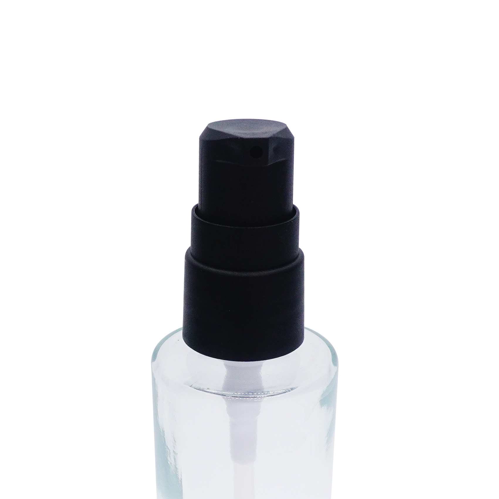 18 410 مضخة كريم بلاستيكية سوداء غير لامعة