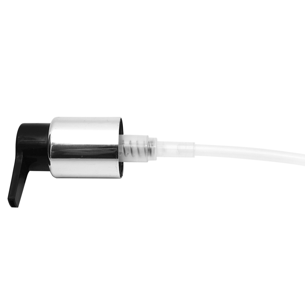 24415 مضخة كريم أسود من الألومنيوم لتغليف مستحضرات التجميل