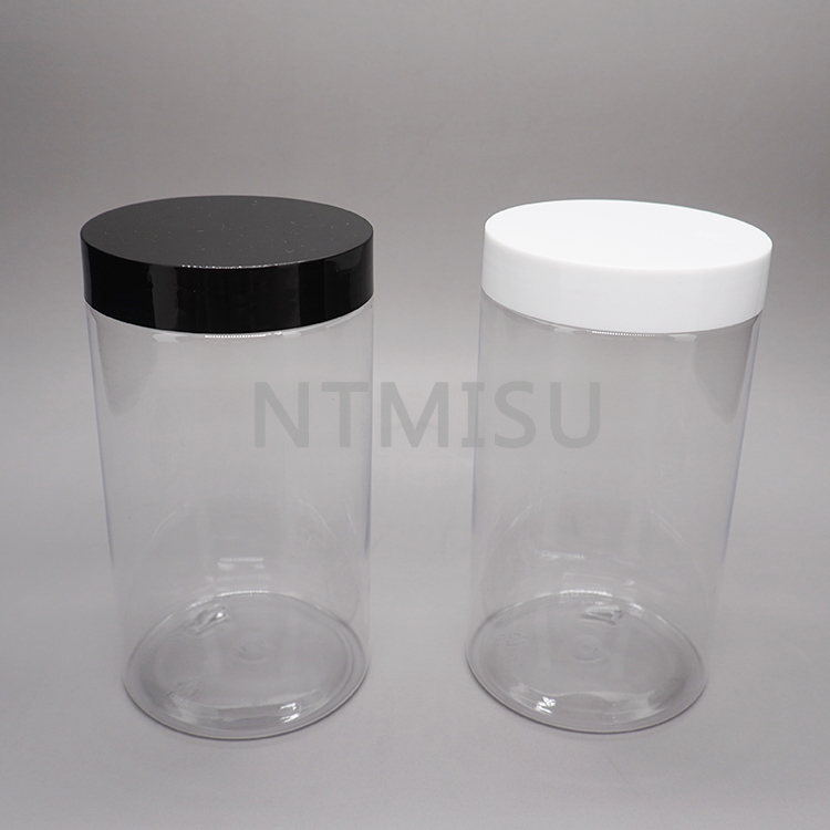 جرة طعام شفافة لكريم الوجه سعة 400 مل