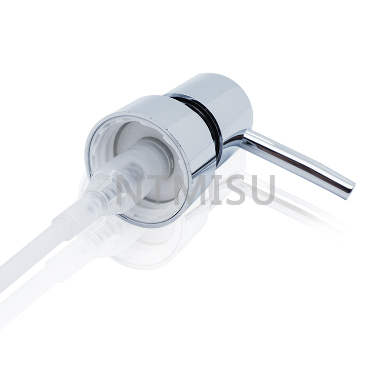 28 410 مضخة محلول فضية لامعة للجسم من الألومنيوم