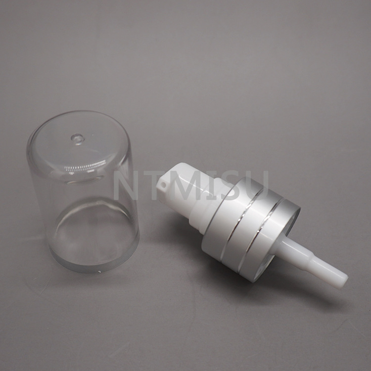 24 410 مضخة كريم فضية لامعة