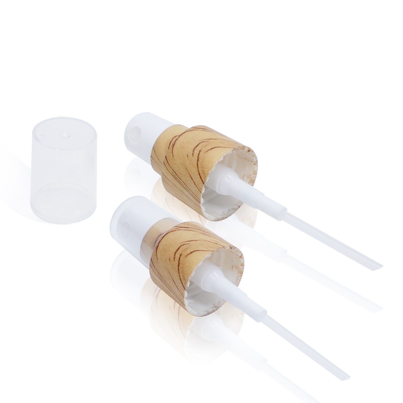 بخاخ رذاذ ناعم بطباعة خشبية من الخيزران