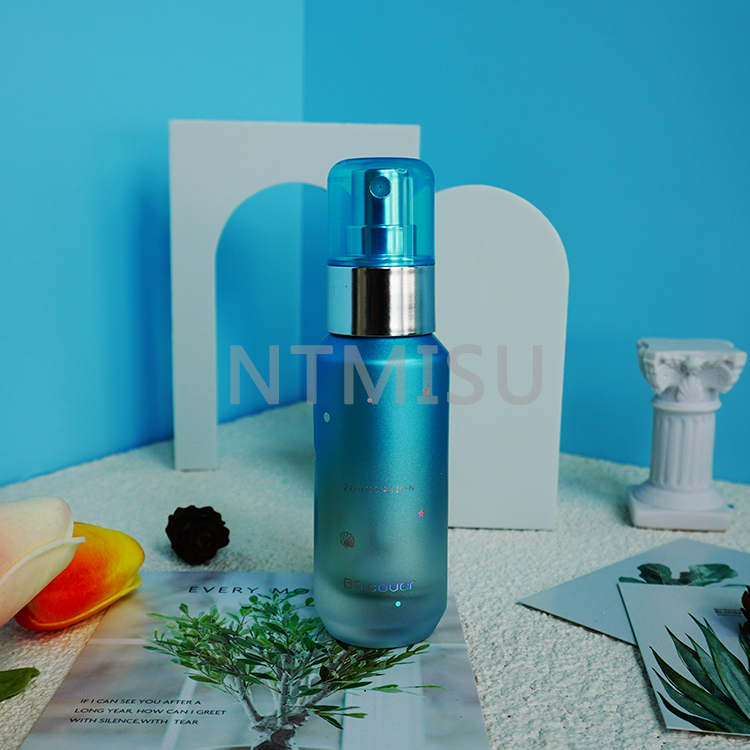 مجموعات زجاجات رذاذ رذاذ ناعم متدرج بلون أزرق بحري 30 مل للمنتجع الساحلي