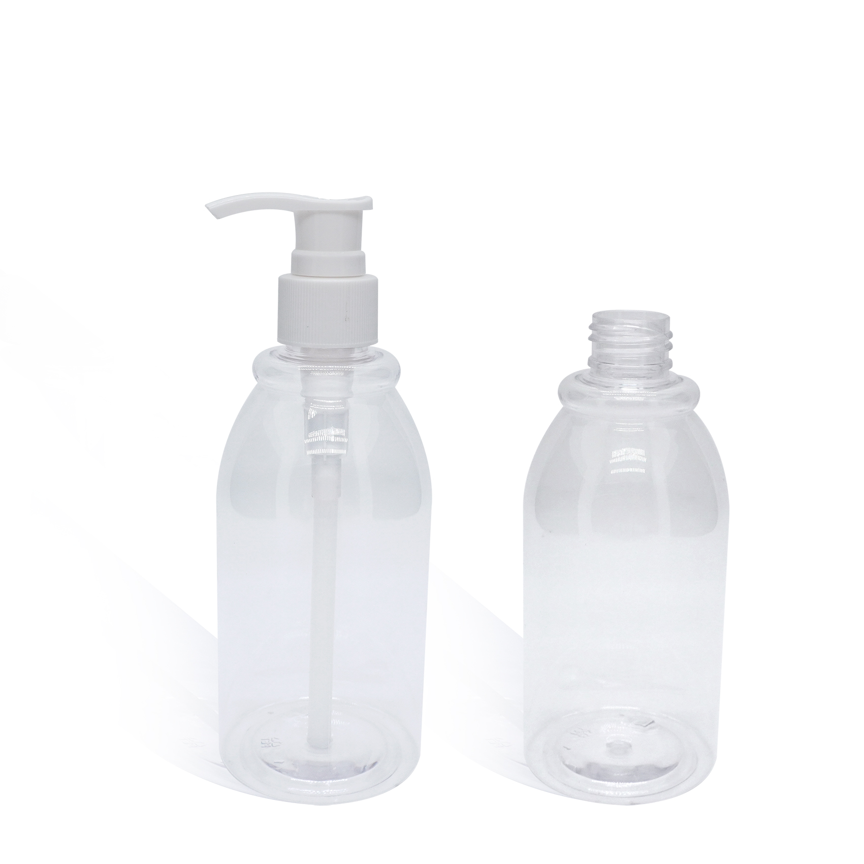 زجاجة مضخة غسول بلاستيكية شفافة PET سعة 300 مل