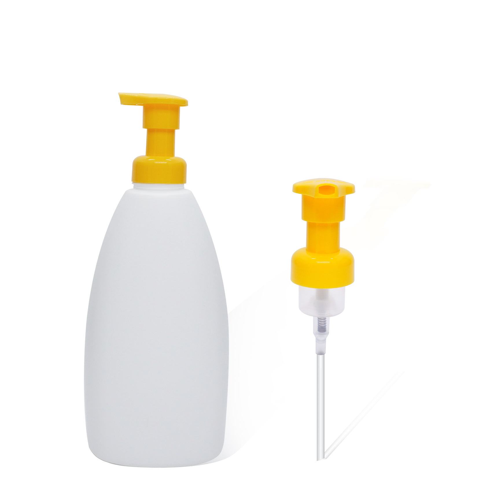 مضخة رغوة بلاستيكية صفراء 30 مللي متر مضخة ضغط مضخة التبديل اليسرى واليمنى