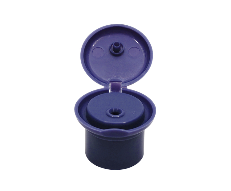 غطاء علوي فليب باللون الرمادي والأزرق مقاس 24 مم للزجاجة