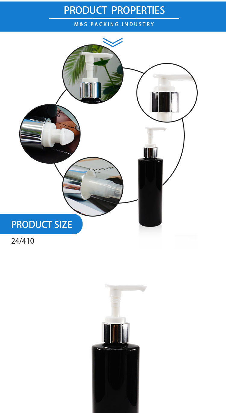 مضخة محلول فضية لامعة