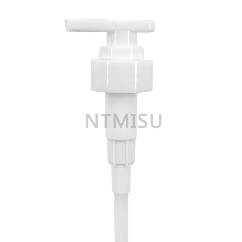 32 410 مضخة غسول بلاستيكية ناعمة لولبية بيضاء لزجاجة مستحضرات التجميل