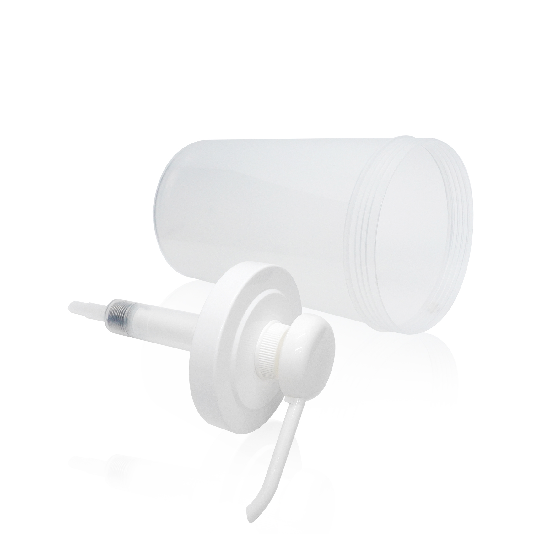 زجاجة بلاستيكية سعة 1000 مل مع مضخة جالون شراب