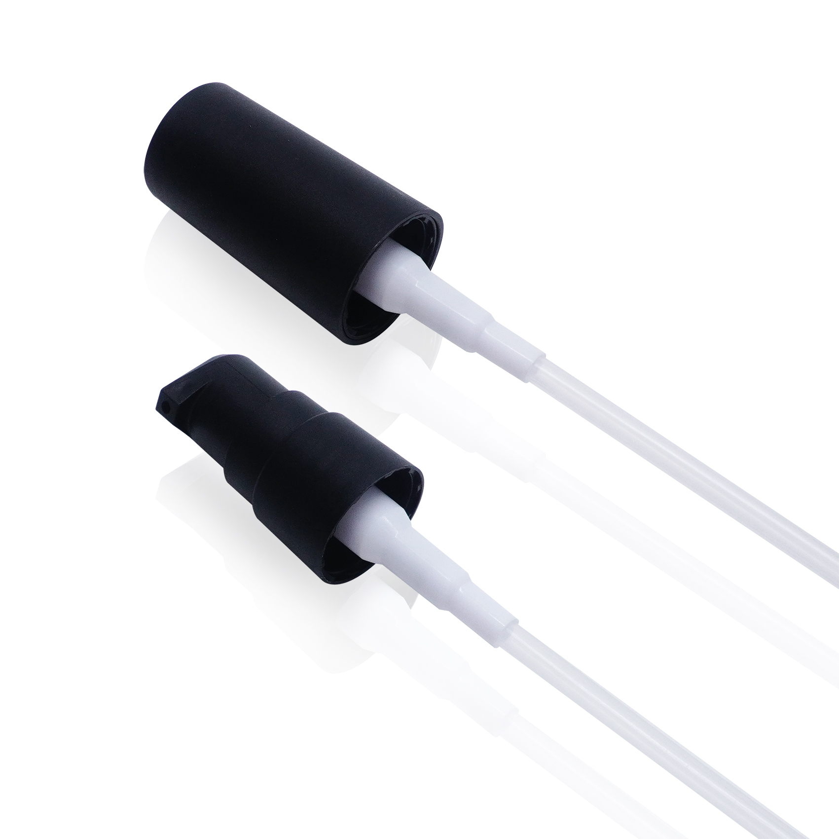 18 410 مضخة كريم بلاستيكية سوداء غير لامعة