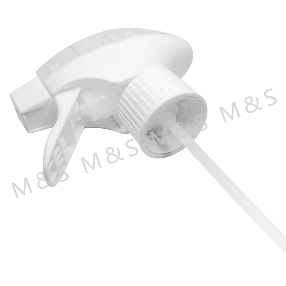 28 410 بخاخة يدوية من البلاستيك المضلع الشفاف باللون الأبيض