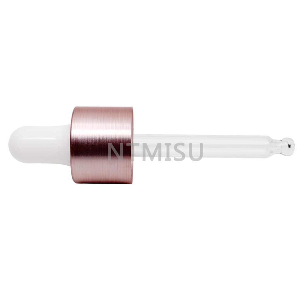 20 410 قطارة من الألومنيوم باللون الذهبي الوردي لزجاجة الزيت العطري