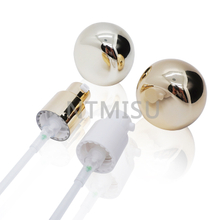 18 410 مضخة معالجة كريم ذهبية فاخرة ذات شكل بيضاوي لمستحضرات التجميل 