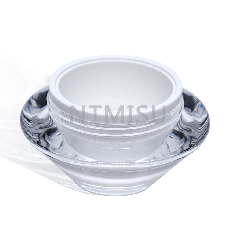 جرة كريم أكريليك 0.5 أونصة 1 أونصة ذات شكل زاوي