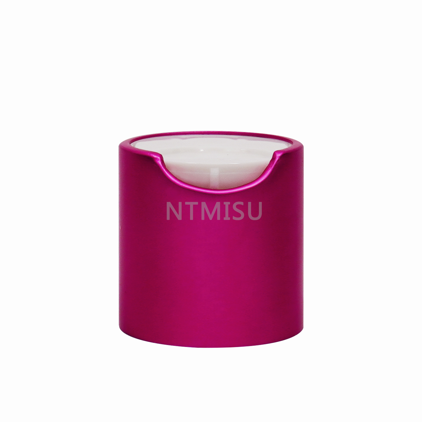 24 410 قرص ألومنيوم أحمر وردي بغطاء علوي لغطاء زجاجة لولبية